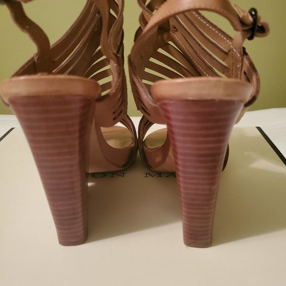 Leon Max Euthalia Wedge Sandals - 8 - Picture 4 of 5